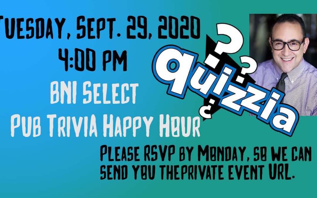 Virtual Pub Trivia Happy Hour with Quizzia