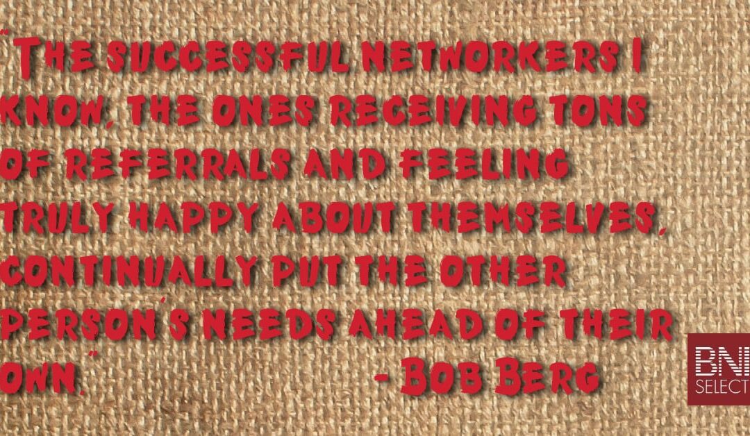 QotW: Truly happy and successful networkers